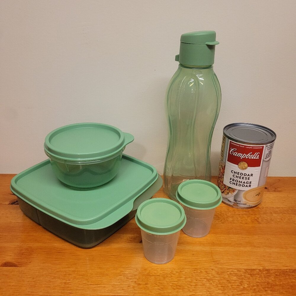 Tupperware School Lunch Set - Green